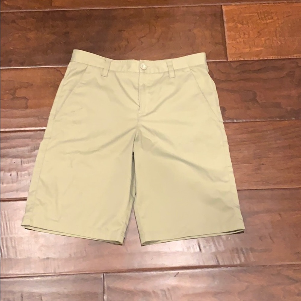 cream beach shorts